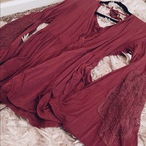 Long Sleeve Mauve  American Eagle Top